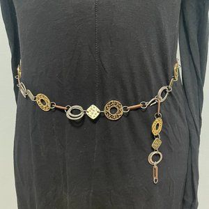 Gold-tone, Silver-tone and Brass Metal Link Belt